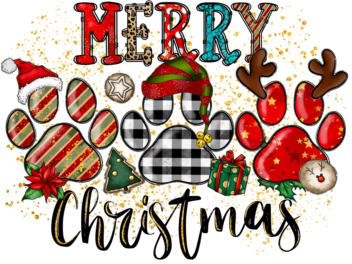 Merry Christmas Paws