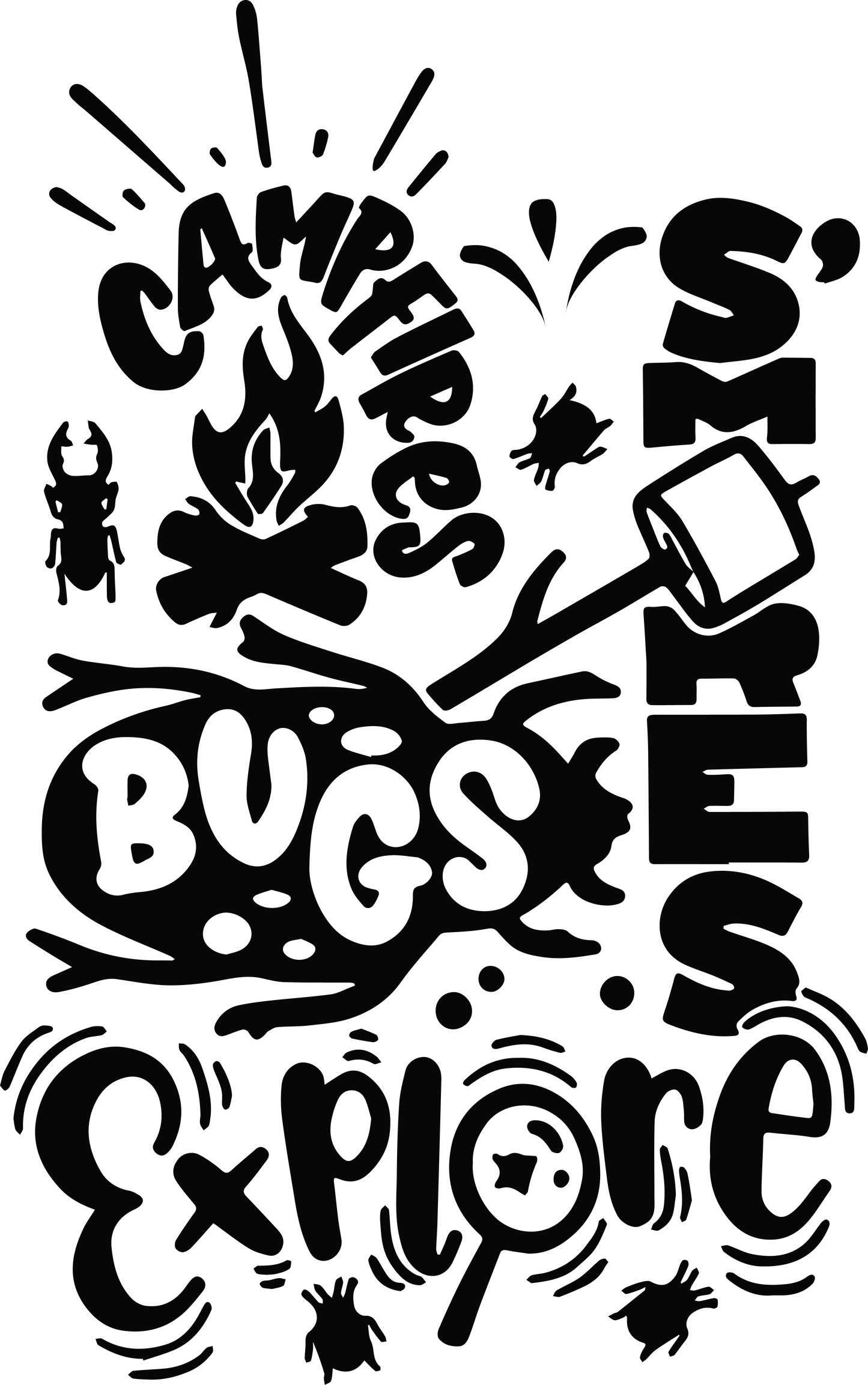 campfires smores bugs explore black